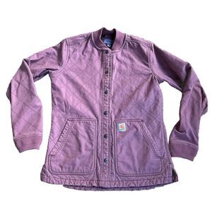 Vintage Carhartt Women's Rose Pink W 10445 V08 Jacket Size XS cherry dusty red